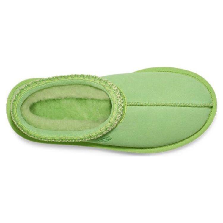 UGG Модные плетеные тапочки для дома в стиле кэжуал, женские тапочки, попугайно-зеленый 5955-PTGN