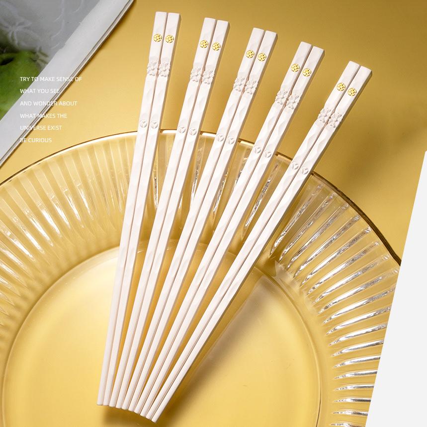 2/5 пар японских палочек для еды, белые суши, лапша, палочки для еды, корейская посуда, кухонные принадлежности для бара, столовые приборы для шведского стола, посуда