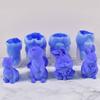 Ins Easter Rabbit Candle Mold Diy Aromath Gypsum Sit Up and Look Sitting Rabbit with Drooping Ear Silicone Mold
