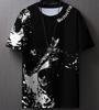 XXS-6XL Plus Size Men's T-shirt Letter Graphic Summer Casual Oversized Men Clothing Short Sleeve Top Tees Pullover