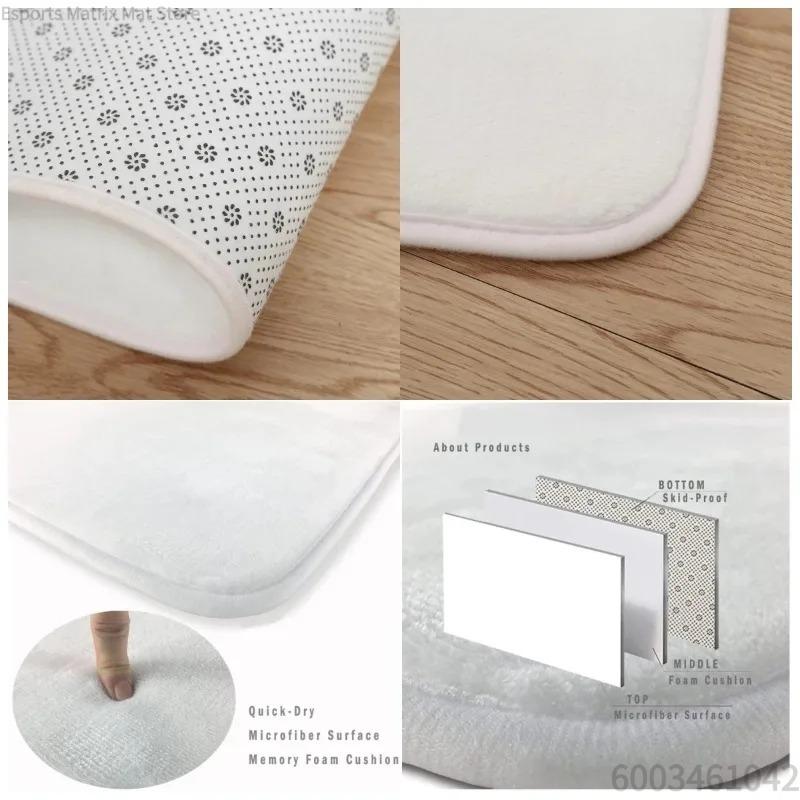 Cute Cat Pattern Entrance Door Mat Welcome Mat Bathroom Kitchen Non-slip Floor Carpet Washable Bedroom Home Decoration Small R