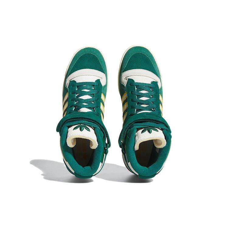 adidas Forum 84 High Collegiate Green Кроссовки унисекс Кремово-белые Bold-Gold FZ6301