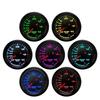 2" 52mm Car Boost Meter -1~2 Bar / -30~30 PSI Electronic Boost Gauge With Alarm Function 7-color Backlight For 12V Car Universal