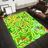 Kids' Carpet with Colorful Animal Maze Design, Educational Play Mat Suitable for use as an anti-slip for living room bedroom sofas