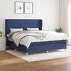 VidaXL Divan Bed with Mattress Blue 180x200 Cm Fabric - Model 3128387