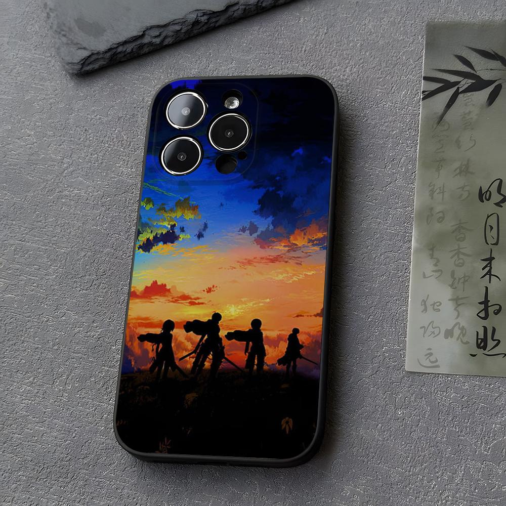 A-Атака Титанов Микаса Чехол Для Телефона Funda Для Iphone 13 17 16 11 15ProMax 14 12 Pro Xs Max Mini Xr X 7 8 6 6s Plus Чехлы