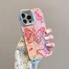 Чехол для телефона iPhone 15 Pro Max 11 12 13 14 Pro Max 14pro 12pro модный красочный узор с бабочками невидимый кронштейн объектива защитная пленка задняя крышка