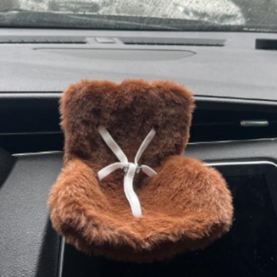 Car Safety Seat for Dolls Decorative Sofa Seat with Furry Cushion And Headrest for Car Air Vents Decor To Display Doll Toy