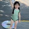 2025 Cute Polka Dot Toddler Swimsuit: Ruffled One-Piece