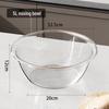 Прозрачная миска Zunwei пищевого качества для замешивания теста и взбивания яиц с крышкой