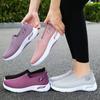 2025 New Slip On Walking Shoes Women Spring Summer Breathable Knit Loafers Woman Casual Orthopedic Shoes Female Wedge Sneakers