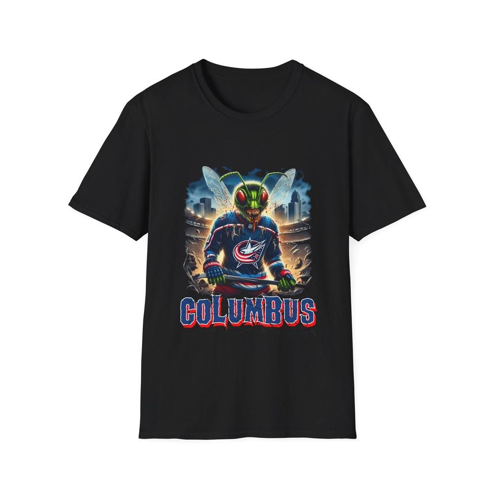 Columbus Blue Jackets Horror Mashup T-Shirt