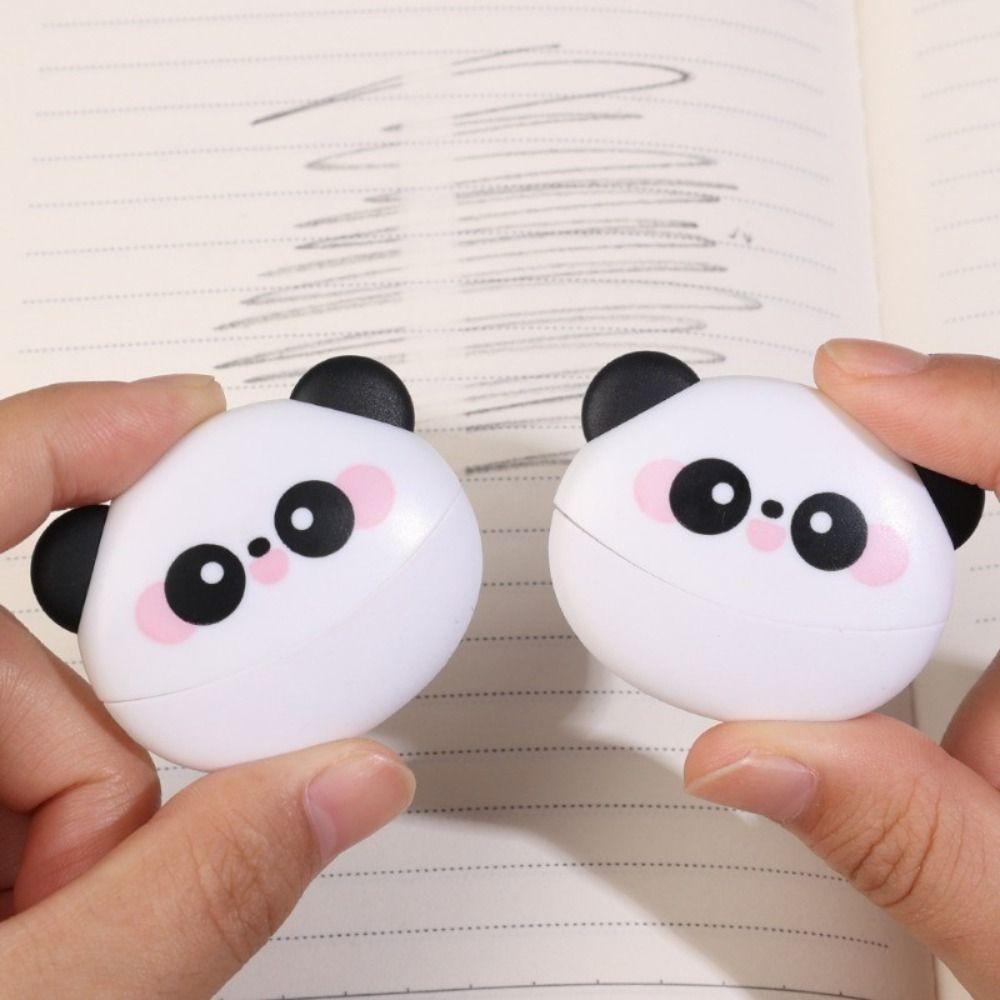 Two-headed Pencil Eraser Cartoon Pattern Writing Correction Tool Kawaii Panda Rubber
