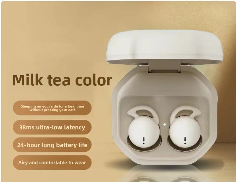 Усовершенствованные AI Удобные наушники для сна Мини-размер Беспроводные Bluetooth Невидимые Шумоподавляющие для Спящих на боку Дома