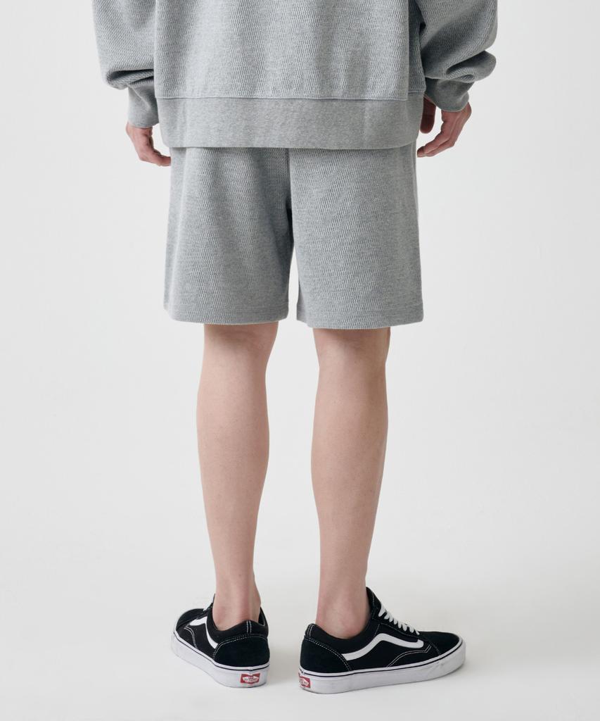 MUSINSA STANDARD Honeycomb Sweat Shorts [Medium Grey]