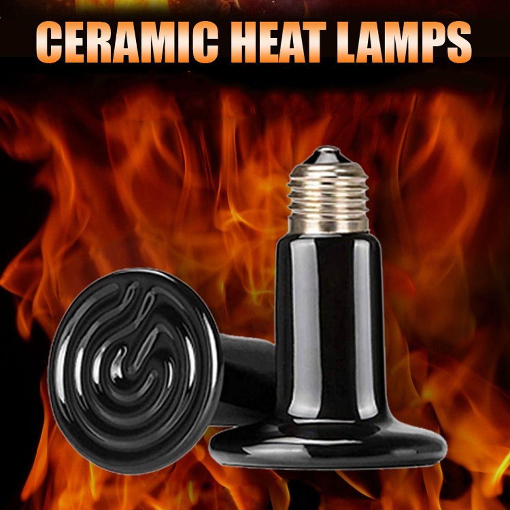 220V Ceramic Emitter Heat Lamp Bulb Infrared Animals Heater Frog Snake Lizard