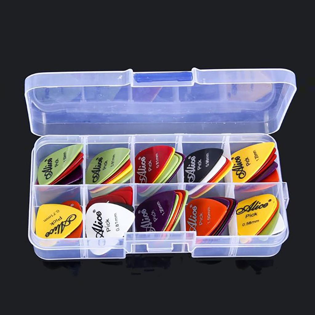 50Pcs Guitar Pick Kit Plastic Frosted Polished Professional Guitar Pick Replacement