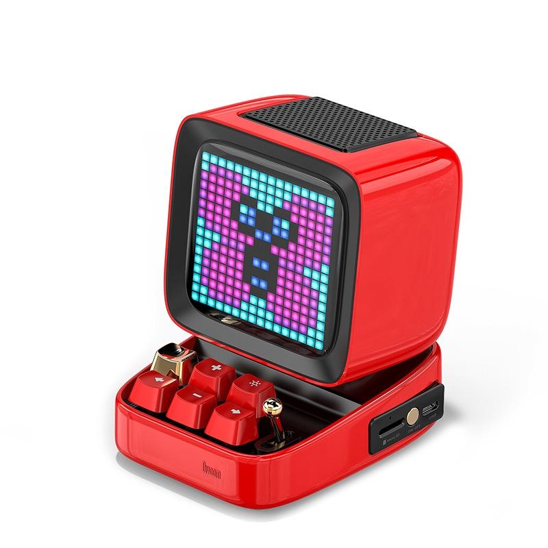 Беспроводная Bluetooth-колонка Pixel Art с выходной мощностью 15 Вт для игровой комнаты со светодиодным передним экраном 16X16, управляемым через приложение