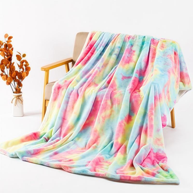 Одеяло, Плюшевое одеяло тай-дай, Теплое одеяло