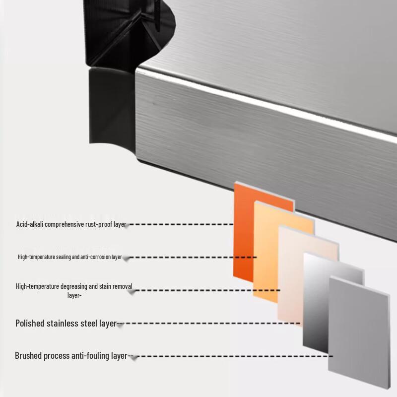 Кухонный шкаф с раздвижными дверями из нержавеющей стали Beifu