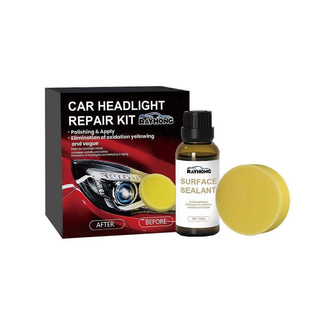 Headlight Repair Kit, Car Lamp Shade Scratches And Stains Polishing Turn New Brightening Repair Liquid