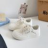 Women's White Sneakers Spring Autumn New Lightweight Breathable Outdoor Casual Shoes Flower Lace Up Comfortable Board Shoes