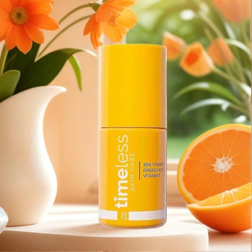 Vitamin C Serum with Ferulic Acid for Brightening and Firming, 30ml Lightweight Hydrating Essence for All Skin Types less