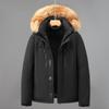 Съемный капюшон с меховым воротником, холодостойкая мужская зимняя хлопковая куртка, утолщенная теплая легкая повседневная свободная удобная хлопковая одежда