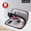 Travel Accessories Case, Cable Organizer, Chargers, Phone, and Power Bank, Multifunctional and Compact 21 x 12.5 x 5 , Alogy Travelpack™ - Black