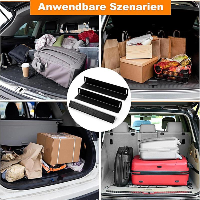 Car Cargo Blocks 3 Pieces Car Storage Organizer Trunk Blocks Easy Installation Multipurpose Automotive Trays Containment System