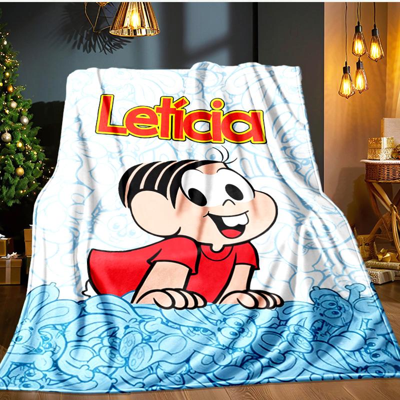 Monica's Adventures In Colorful Land ThrowsBlanket Flannel Blankets Plush for Couch Bed Gifts for Men Women Travel picnic blanket Christmas fan gift