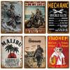 Vintage Bar Metal Signs Bathroom House Living Room Home Retro Wall Decorations Items Luxury Decor Interior Art Posters Tin Signs