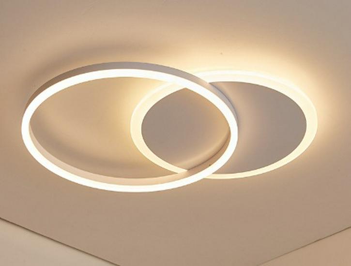 Скандинавская современная светодиодная потолочная лампа - Креативный круглый дизайн для гостиной, кабинета, спальни