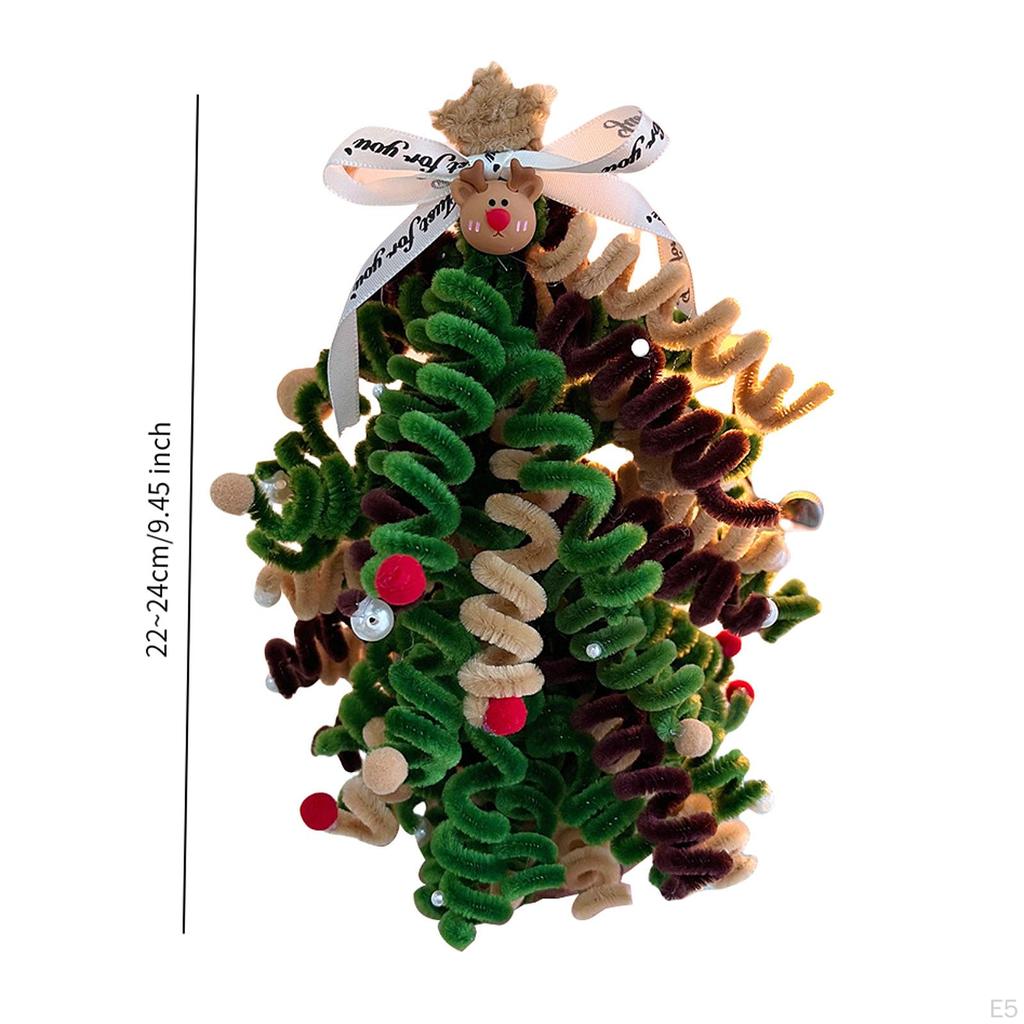 DIY Christmas Tree Handmade Kit Gift Artwork Holiday Decoration Xmas Ornament for Cabinet