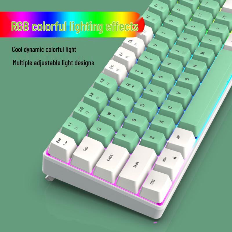 Geeguoguo K701 68-клавишная RGB проводная клавиатура с механическим ощущением