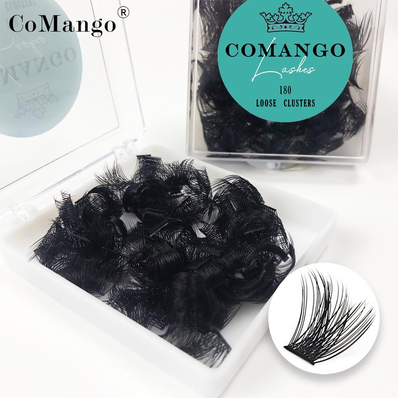 Wispy Cluster Individual Lashes Mix Dovetail Eyelash Extension 180 Volume Natural Segmented Eyelash Bundles Makeup Supplies
