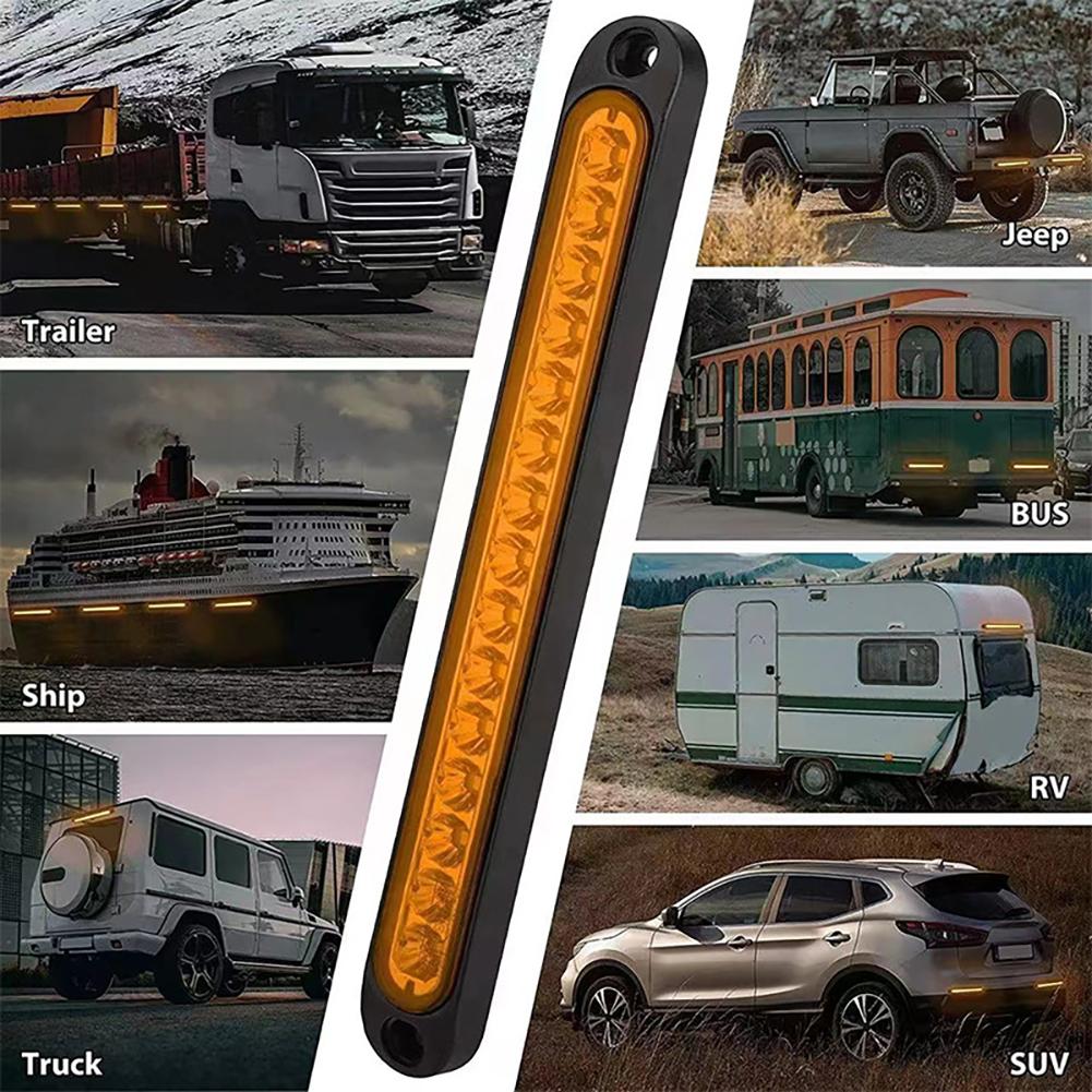 15 LED Trailer Brake Tail Light LED Bar Stop Turn Tail Lights Waterproof Assembly Brake Strip Red Light for Marine Boats Golf