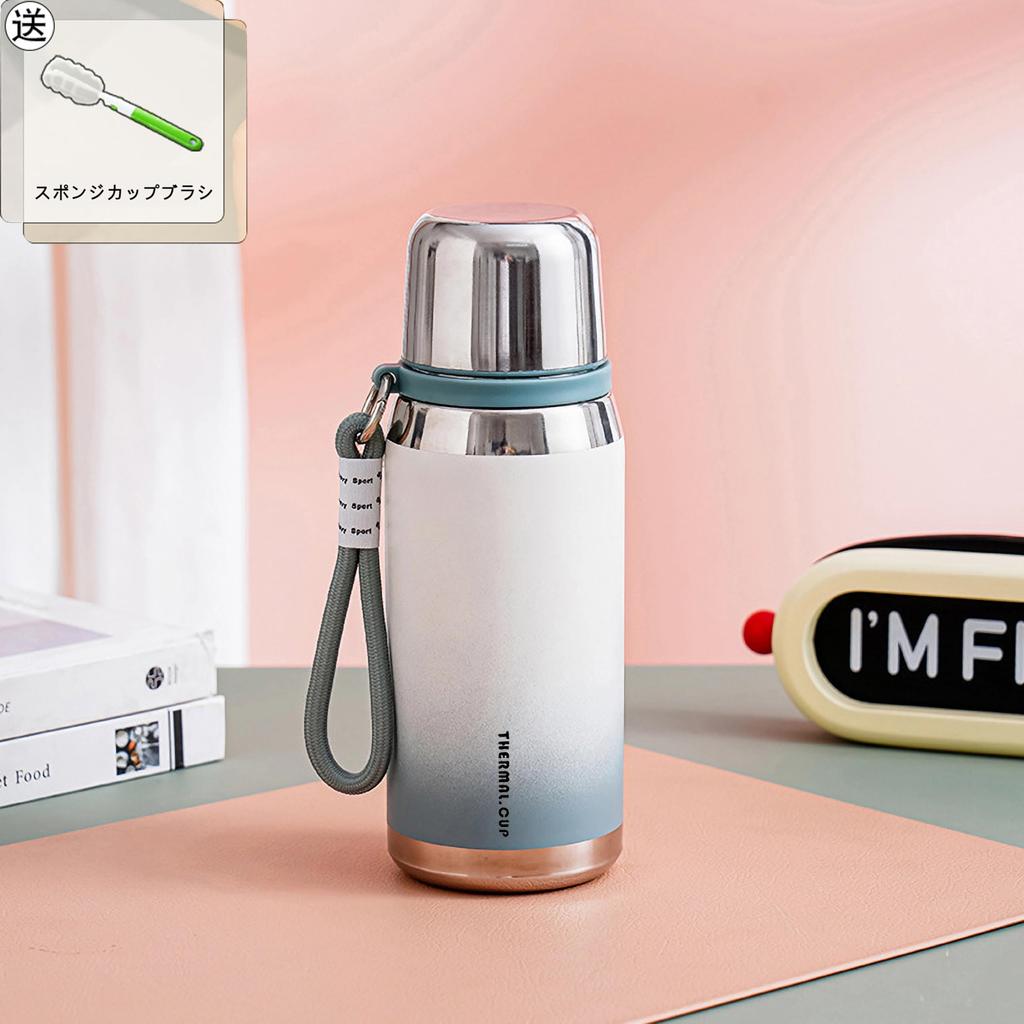 Высококачественная нержавеющая бутылка для воды MYEEDA объемом 600 мл, термос из нержавеющей стали с чашкой, бутылка для воды для детей, девочек и мальчиков, кружка, стильная и простая