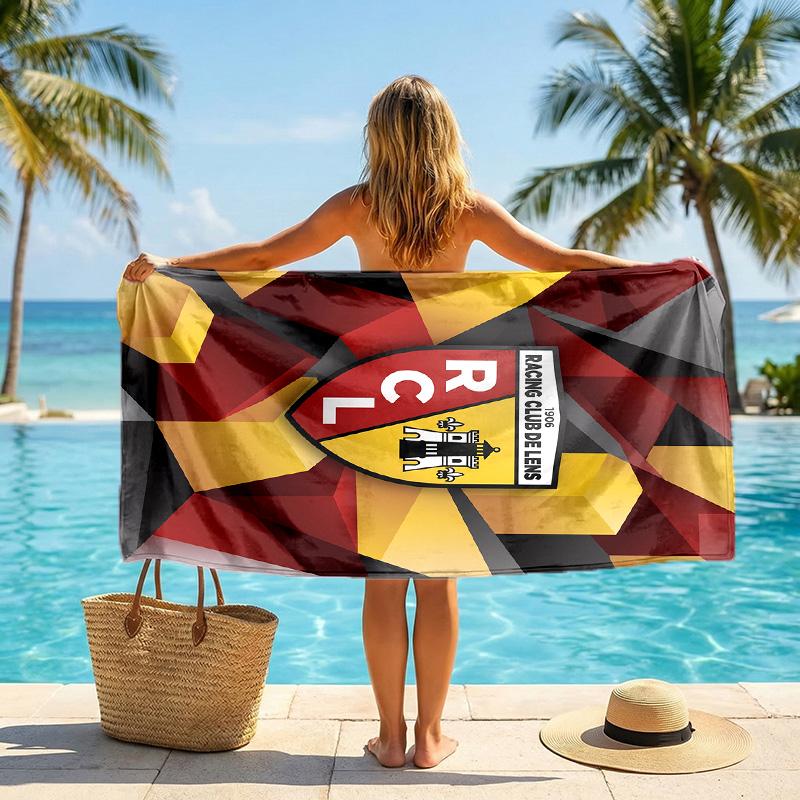 Lens FC print Quick Dry Beach Towel Microfiber Absorbent Portable Travel Swimming Towel