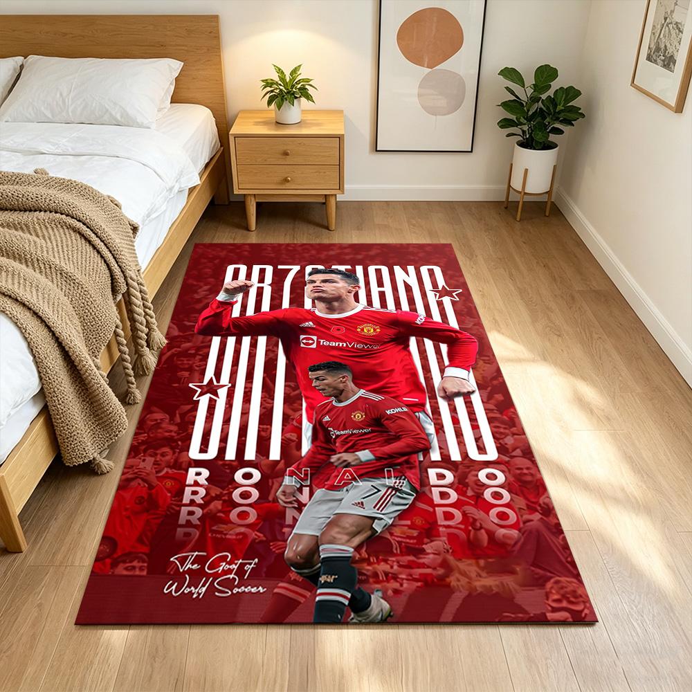 Cristiano Ronaldo Floor Mat Design for Entryway Balcony Decorate room Dining Room Antislip Carpet Decorate Offices Perfect Gift for Women/Men