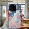 Phone Case: 2D flat design suitable for iPhone 18 17 16 15 14 13 Pro film protective case, couple style, anime cloud sea, Christmas and Halloween gift
