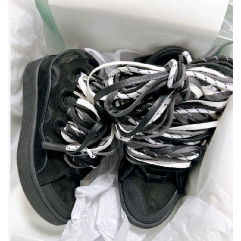 Men'S And Women'S Leather Splicing LaceUp Sports And Leisure Shoes Retro Board Shoes Dad Shoes