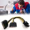 6/8 Pin PCI-E Power Supply Cable SATA Adapter Cable Power Splitter Cable Graphics Card Power Cord