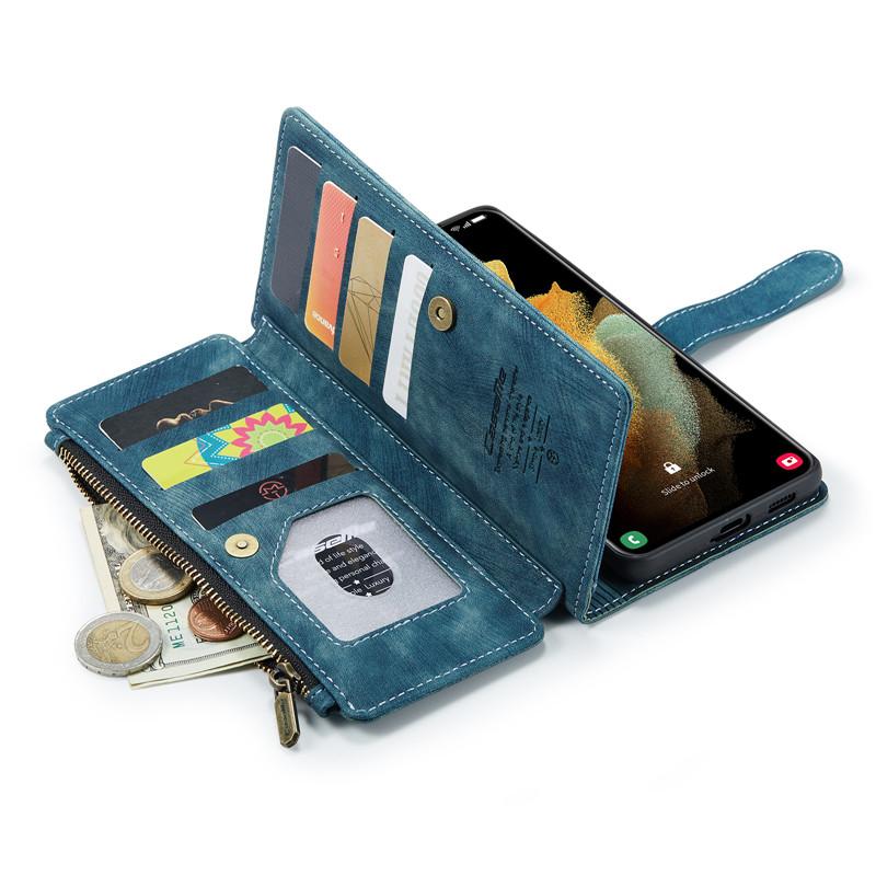 CaseMe Кожаный чехол-книжка с молнией для телефона Samsung Galaxy серии A