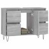 VidaXL Bathroom Cabinet Sonoma Grey 80x33x60 Cm Engineered Wood 831658