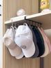 1pc/Wall Mounted Hat Organiser, Iron Storage Hanger With 6 Hooks, Portable Multi-Functional Storage Hanger, Over The Door Hat Rack,