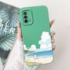 For Oppo A74 4G Case Oppo A54 A94 Stylish Candy Painted Cover Shockproof Phone Cases For Oppo A94 A 54 74 OppoA54 OppoA74 Bumper