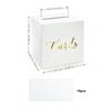 Storage Box White Black Wedding Card Box Cardboard Blessing Voting Card Box DIY Crafts Elegant Gift Card Box Birthday Party