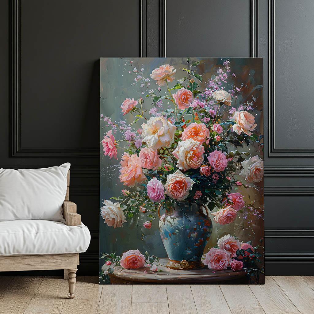 Ponadczasowy Bukiet Ponadczasowy Bukiet, 50X70 Cm, Bez Ramy, Płótno Premium Na Blejtramie