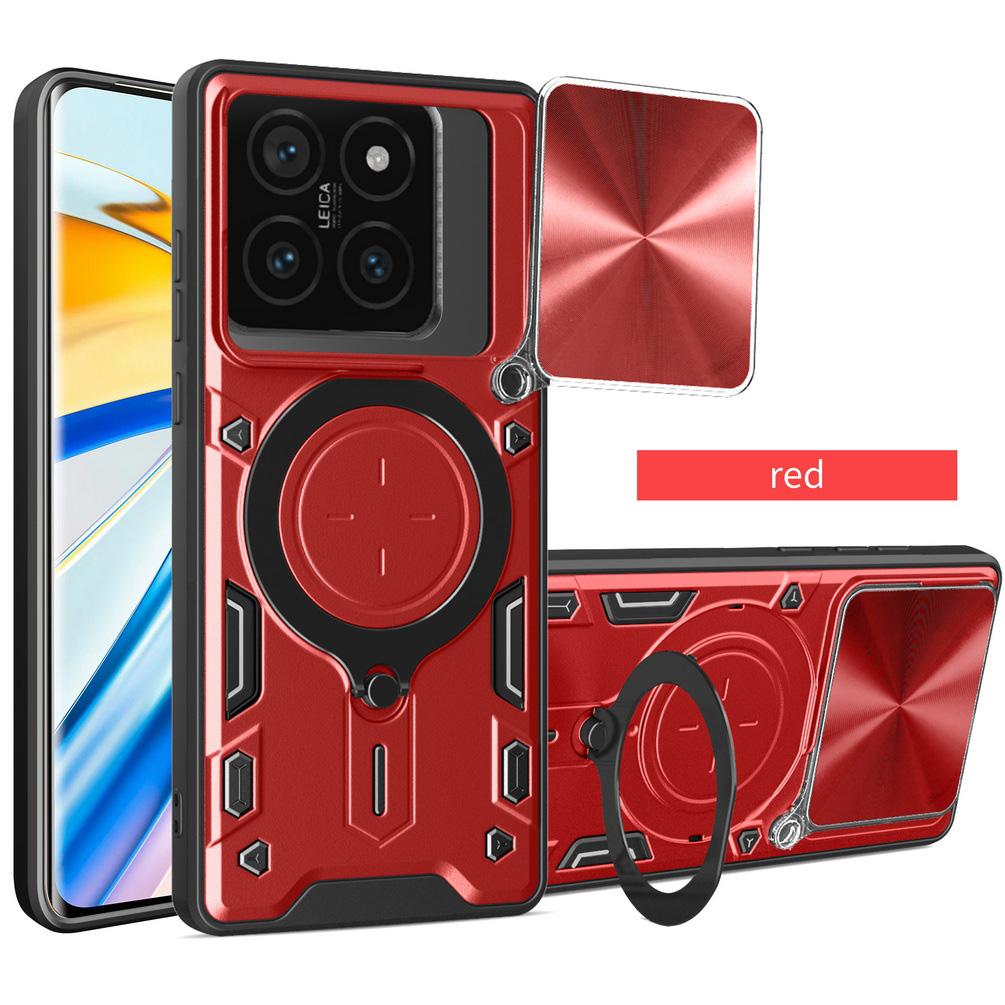 Металлическое кольцо Защитный чехол для камеры для Xiaomi 14T Pro Mi 14T Бронированный чехол с вращающимся держателем
